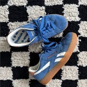 Reebok Club C Grounds UK Sneakers - SIZE 6.5M/8W - cobalt blue LIKE NEW